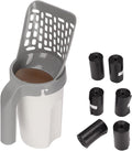 Cat Litter Scoop with Integrated Detachable Deep Shovel – Leakproof Pooper by plplaaoo
