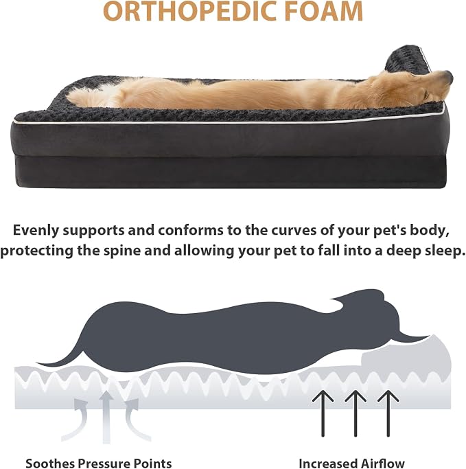 BFPETHOME Orthopedic Dog Beds for Large Dogs-Waterproof Sofa Dog Bed - Image 3
