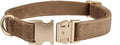 Soft Cotton Dog Collar with Metal Buckle Adjustable Heavy Duty Comfy Corduroy by YUDOTE