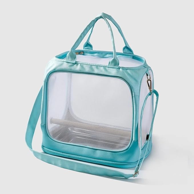 Parrot go Out Portable Bird Bag Oxford Cloth Clear pet cage Foldable pet Go Out by PUUROFPets