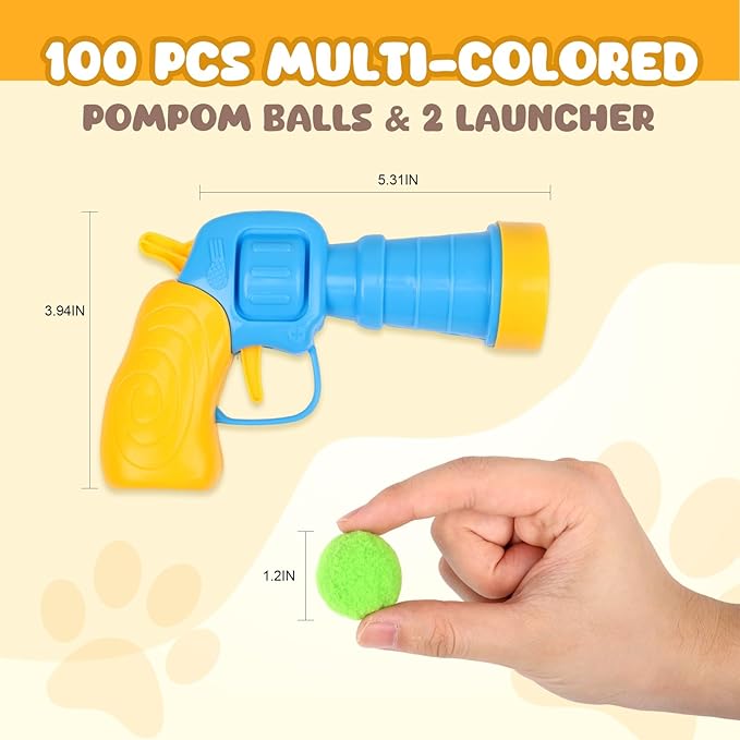 50Pcs Cat Toys Pom Pom Balls - Image 2