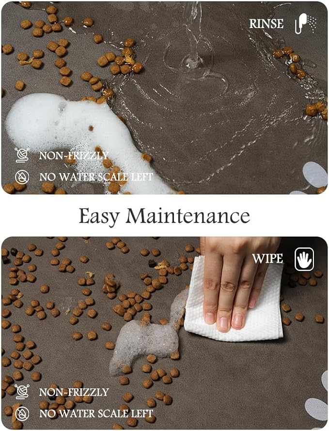 Pet Feeding Mat-Absorbent Dog Mat - Image 4