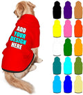 Custom Dog Hoodie Personalized Photo Text Logo Name Dog Clothes, Soft & Warm by Mynvzrk