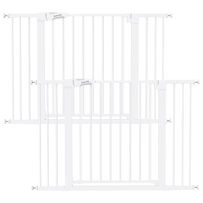 Babelio Baby Gate, 29-48 Inch Auto Close Pet Gate PressGuard P7, Easy Install by BABELIO