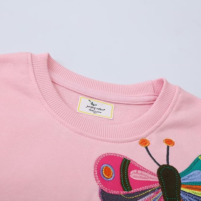 Toddler Baby Girls Cotton Sweater, Long Sleeve Crewneck Sweatshirt Pullover - Image 4
