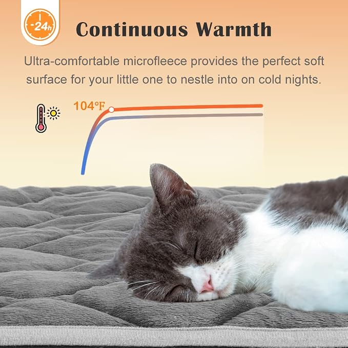 ULIGOTA Self-Warming Cat Bed and Heating Mat - Image 3