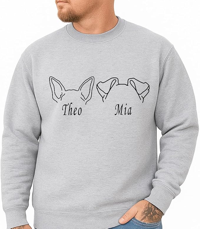Custom Dog Mom Shirt for Women Pet Ears Sweatshirt - Image 7