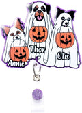 callie Personalized Halloween Ghost Badge Reel by callie