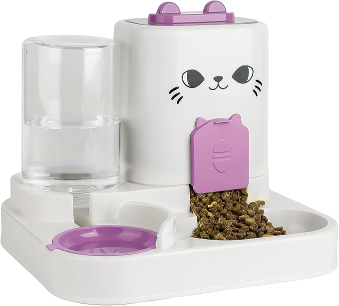 2-in-1 Gravity Pet Feeder & Water Dispenser by KitchMingle