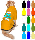 Custom Dog Hoodie Personalized Photo Text Logo Name Dog Clothes, Soft & Warm by Mynvzrk