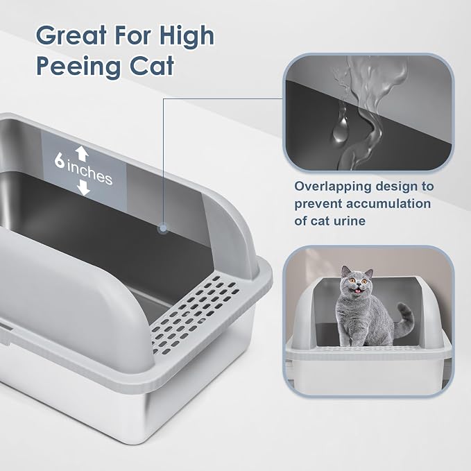2 Pack XL Stainless Steel Litter Box Enclosure - Image 4