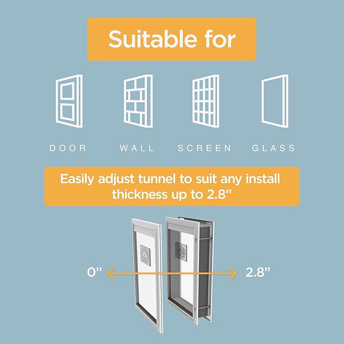 Hakuna Pets Deluxe Aluminum Pet, Cat and Dog Door - Image 6
