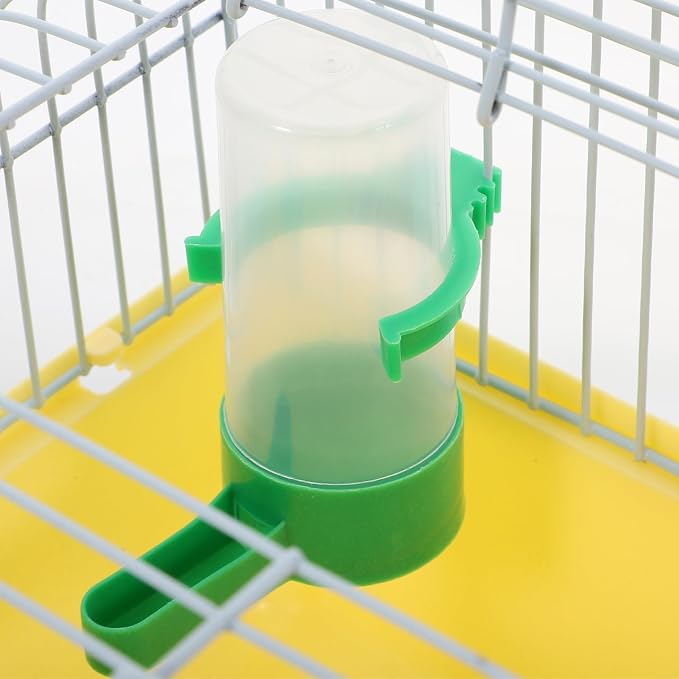 Portable Bird Cage with Waterer Food Box and Perch Lightweight Spacious Travel - Image 6