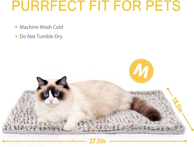 Self Heating Cat Pad Self Warming Bed 27.5" x 18.5" Thermal Heated Cat Mat - Image 5