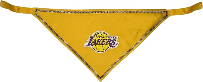 Pets First NBA LA Lakers TIE Bandana, Size Large/X-Large. Dog Bandana Scarf Bib - Image 2