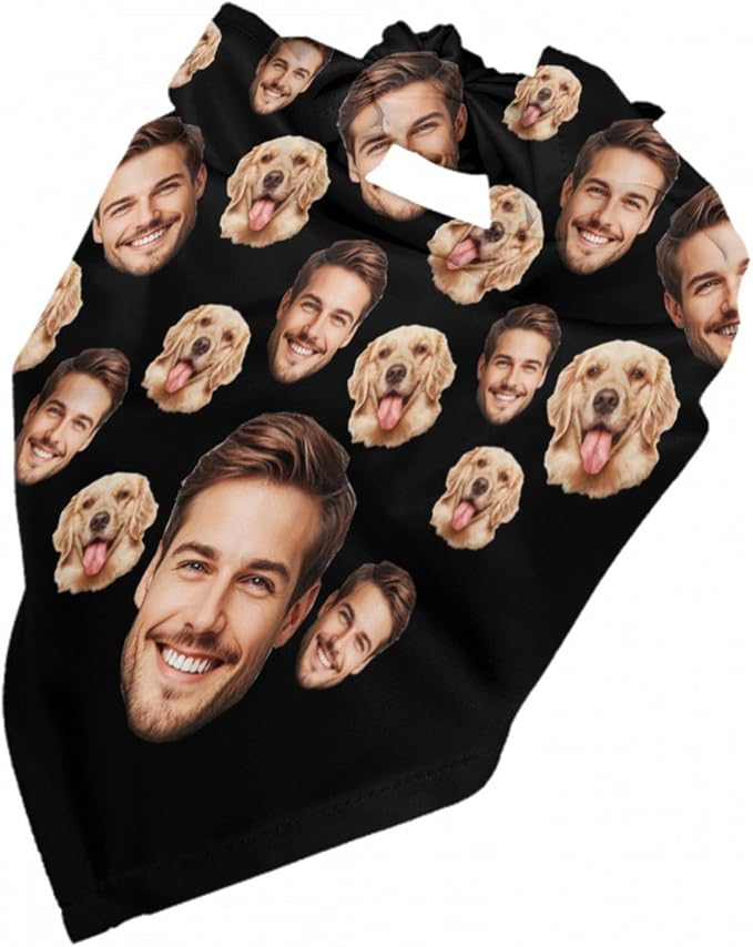Custom Dog Bandana for Cat Dog Pet Add Your Design Personalized Neckwear - Image 7