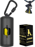 Metal Dog Poop Bag Holder w/Leash Clip|Durable Scratch-Resistant Aluminum|15 by SHAOUMAN
