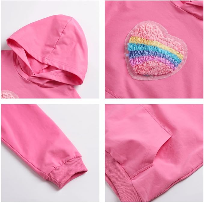 WELAKEN Sweatshirts for Girls Toddler & Kids II Little Girl's Pullover Tops - Image 3