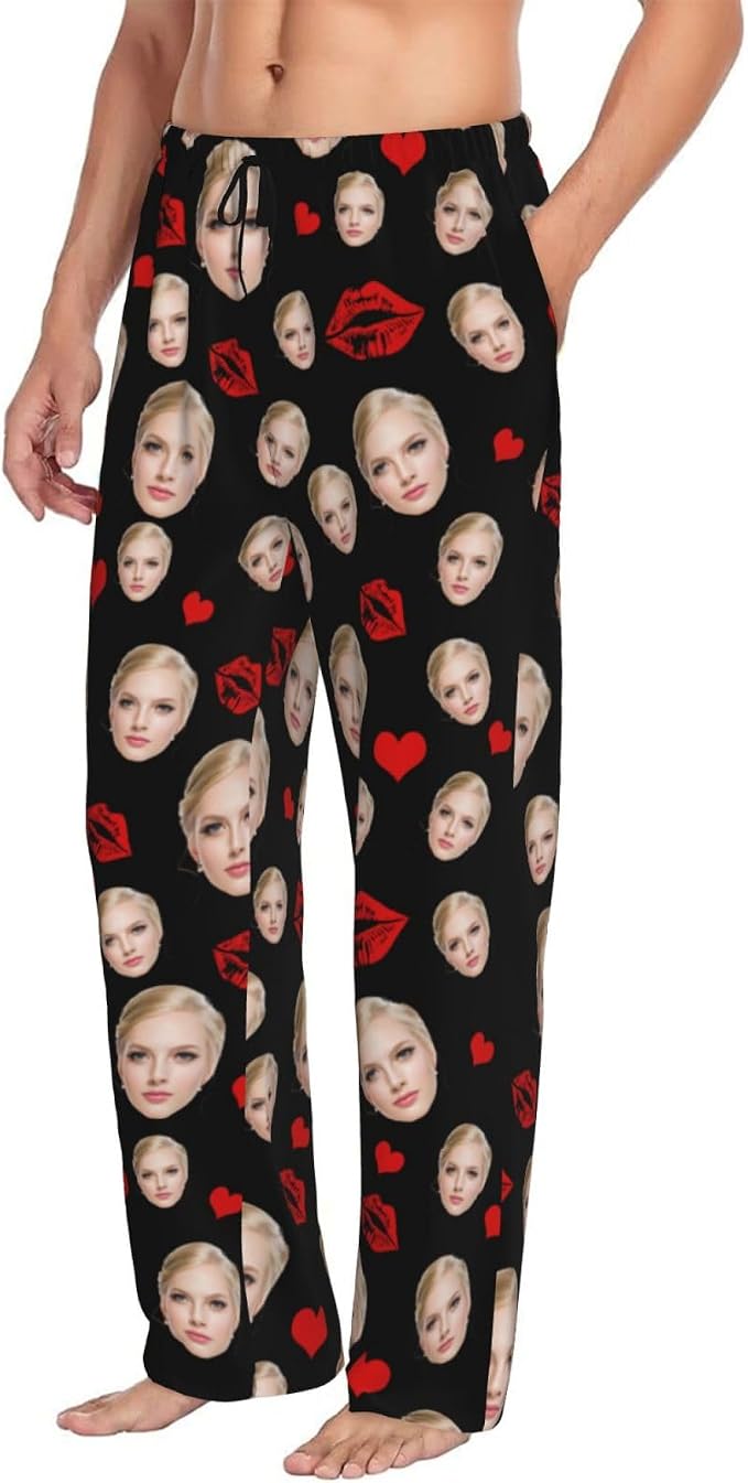 Custom Pajama Pants with Face customized PJ Pants Christmas Valentine gifts - Image 5