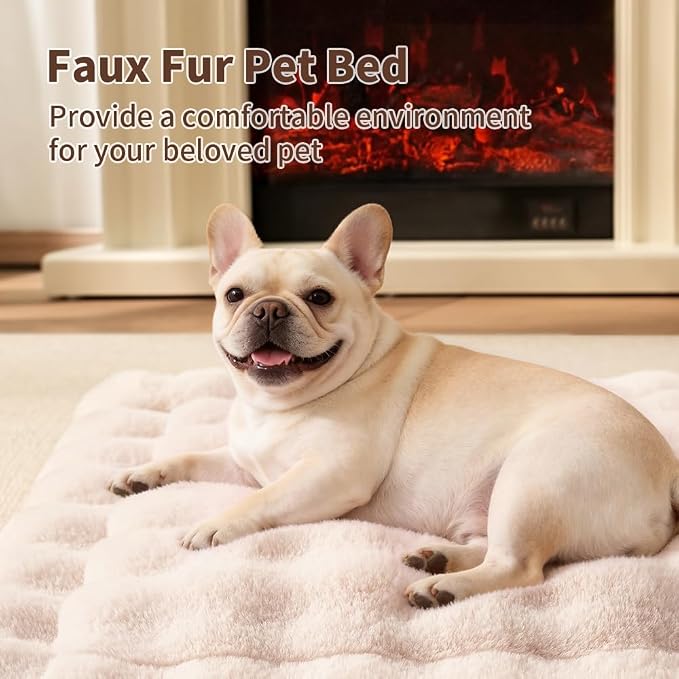 Self-Warming Cat Bed, Plush Faux Fur Pet Bed Mat - Image 4