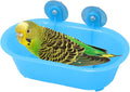 Wontee Bird Bath with Mirror Toy Fixable Parrot Bathroom Tub by Wontee