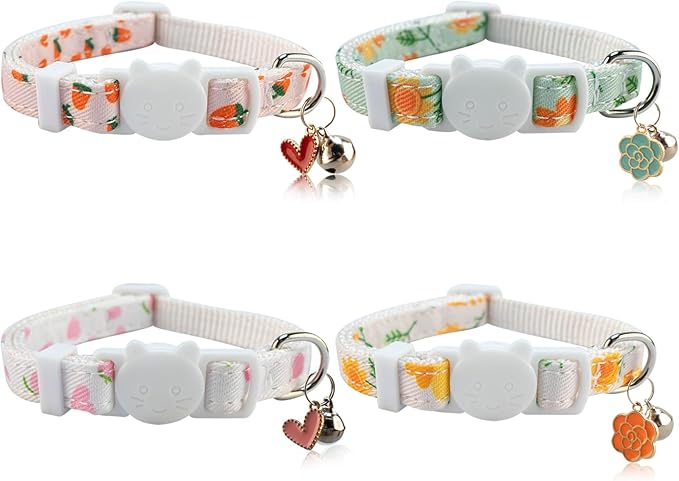 Yizepet Cat Collars with Bells, Breakaway Kitten Collar, Cute Kitty Collar by Yizepet
