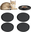 4 PCS Thickened Pet Silicone Food Mat, Nonslip Waterproof Cat Dog Feeding Bowl by Arespark