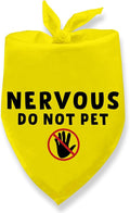 Nervous Do Not Pet Dog Bandana, Nervous Anxious Dog Bandana No Hand Sniffs Gift by Fmeklaht