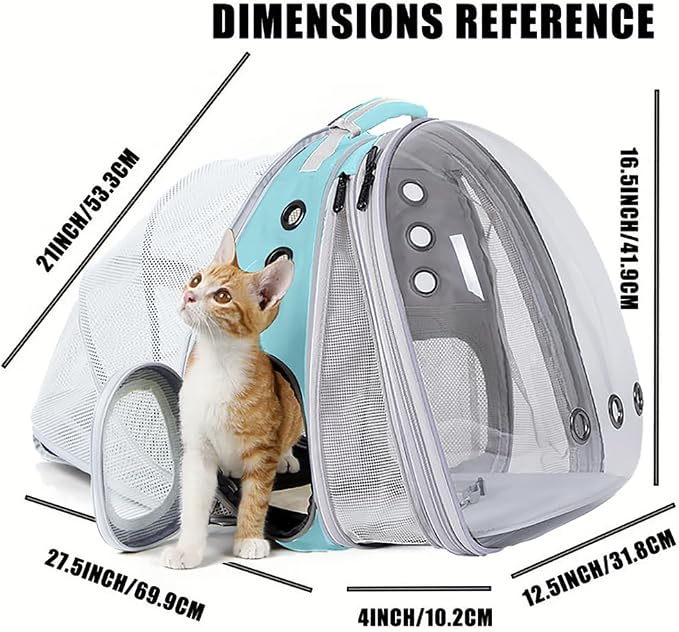 Dual Expandable Cat Backpack Carrier, Fit up to 20 lbs, Expandable Pet Carrier - Image 2