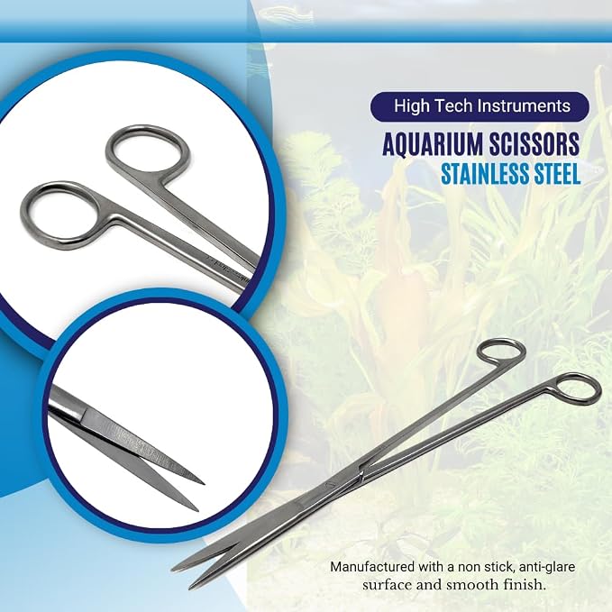 Aquarium Scissors Stainless Steel 12" Extra Long Water Grass Scissors - Image 2