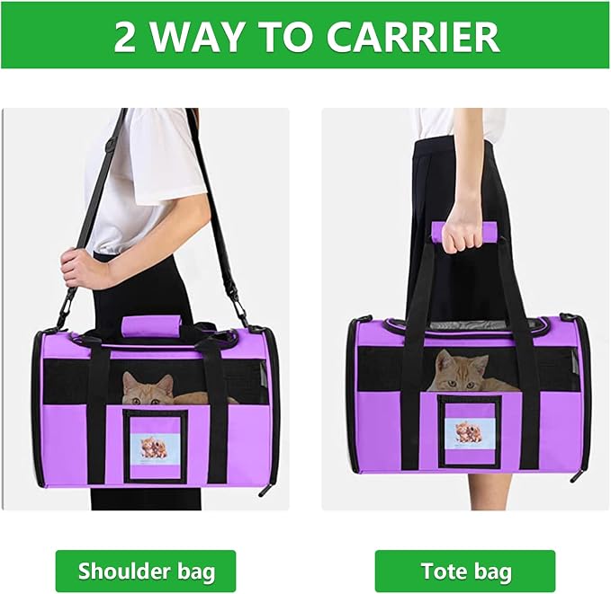 Large Cat Carrier Soft Sided Pet Carriers - Image 6