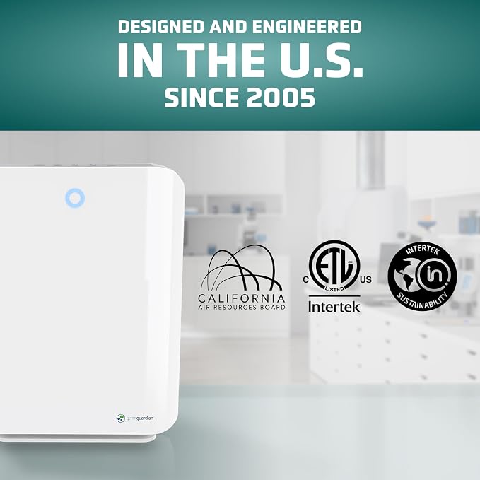GermGuardian HEPA Air Purifier for Home, Large Rooms up to 1760 Sq. Ft. - Image 4