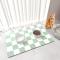 Cat Food Mat - 12"x 20" Cat Dog Mats by BLESWIN