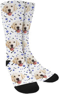 MyPupSocks Custom Personalized Photo Pet Face Socks, Cat and Dog Tracks Paws by MyPupSocks