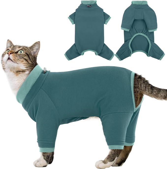 Cat Pajamas for Cats Only, Sticky Hair Cat Clothes, Sphynx Hairless Cats Sweater by ADNIKIA