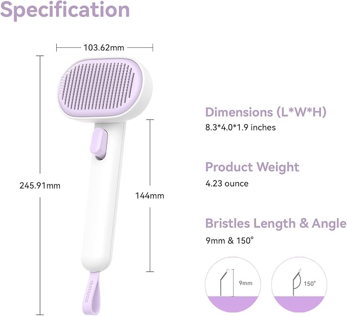 aumuca Cat and Dog Grooming Brush - Image 9