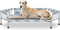 Elevated Dog Bed with Guardrail, Cooling Outdoor Pet Cot with 5-Sided by Unknown