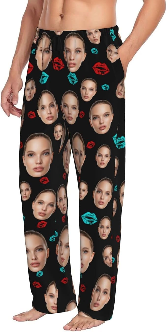Custom Pajama Pants with Face customized PJ Pants Christmas Valentine gifts - Image 5