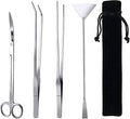 15in Aquascaping Tools, 4 in 1 Long Aquarium Tweezers Scissors Spatula by FISTOY+Aquarium+Supplies