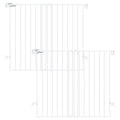 Babelio Baby Gate for Stairs, Kitchen & Doorways, No Bottom Bar| Easy Install| by BABELIO