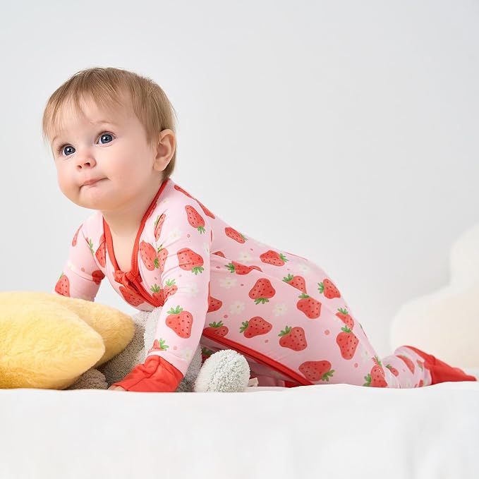 pureborn Baby Infant Boys Girls Sleeper Snug Fit Viscose from Bamboo Pajamas - Image 3