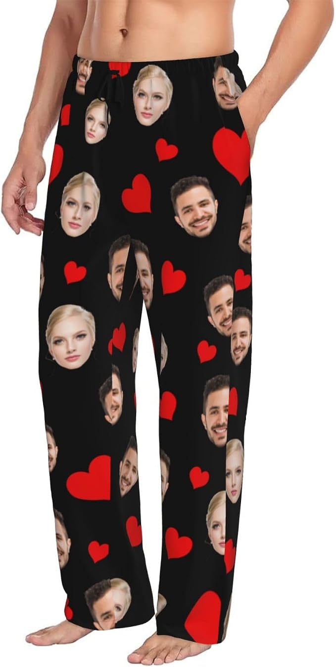 Custom Pajama Pants with Face customized PJ Pants Christmas Valentine gifts - Image 5