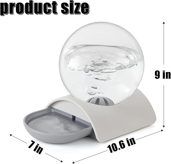 Pet Water Dispenser, 2.8L Automatic Gravity Cat Water Dispenser - Image 5