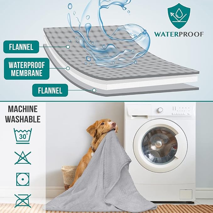 PetAmi Waterproof Dog Blanket, Leakproof XL Pet Blanket - Image 4