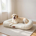 Dog Bed Large Size Dogs Washable Soft Furry Pet Bed, Calming Rectangle Large by Unknown