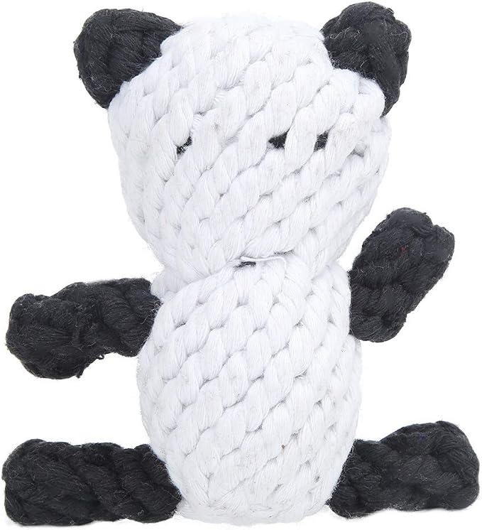 Pet Cotton Rope Biting Chewing Molar Toy, Cartoon Animal Shape & Pure Manual - Image 8