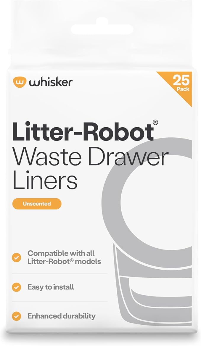 Litter-Robot Waste Drawer Liners by Whisker, 25 Pack by Whisker