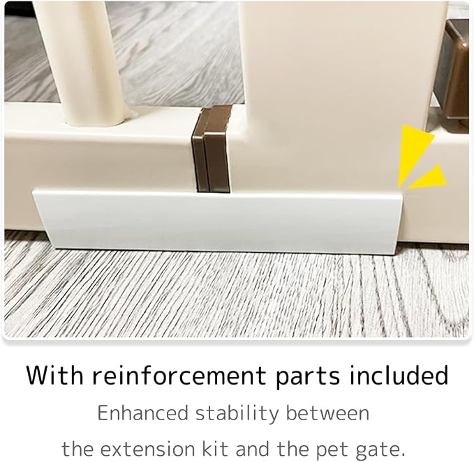 Lumizone Extra Tall Pet Gate 55.12" High Pressure Mounted 4.13" Wide Extension - Image 4