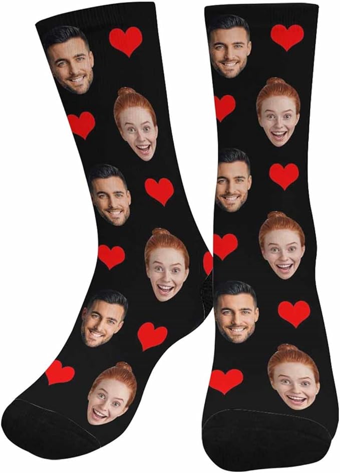 MyPupSocks Custom Personalized Photo Pet Face Socks, Cat and Dog Tracks Paws by MyPupSocks