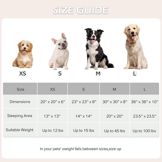 JOEJOY Donut Dog Bed Medium Size Dog, Cute Round Calming Pet Bed - Image 6